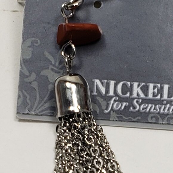 2/$30 Silver tone Beaded Fringed Fishhook Drop Dangle Earrings Women's Jewelry - Picture 5 of 8